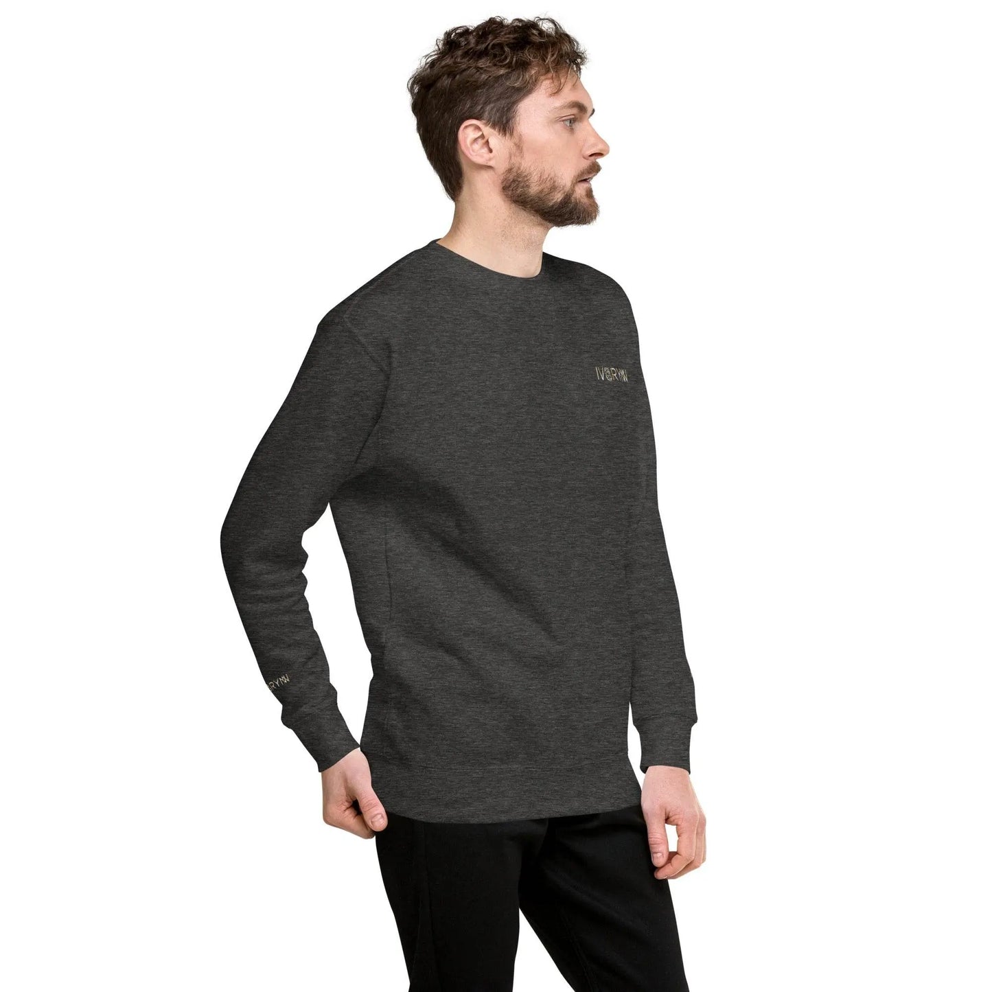 Essential Men Comfort Premium Charcoal Heather Sweatshirt - IVORYNN