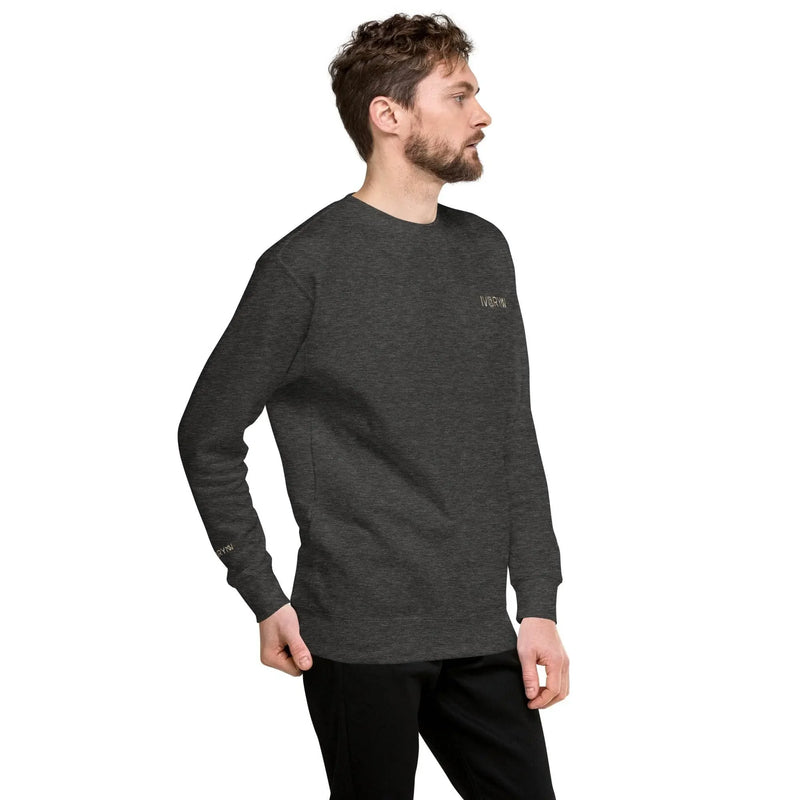 Essential Men Comfort Premium Charcoal Heather Sweatshirt - IVORYNN