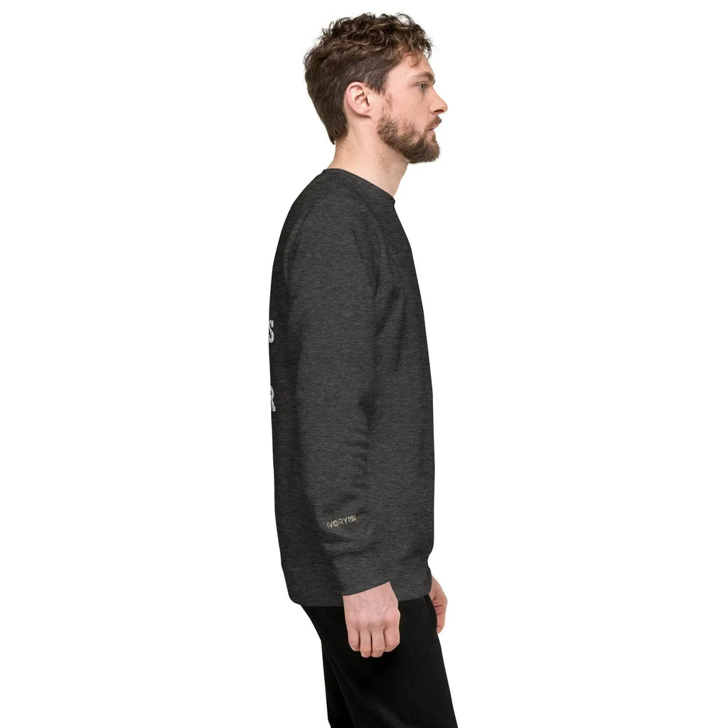 Essential Men Comfort Premium Charcoal Heather Sweatshirt - IVORYNN