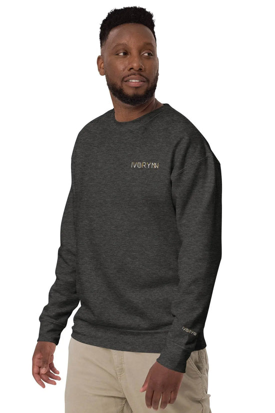 Essential Men Comfort Premium Charcoal Heather Sweatshirt - IVORYNN