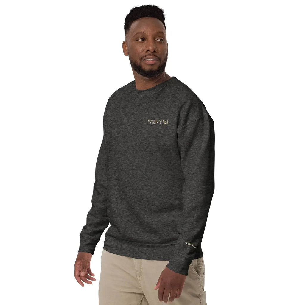 Essential Men Comfort Premium Charcoal Heather Sweatshirt - IVORYNN