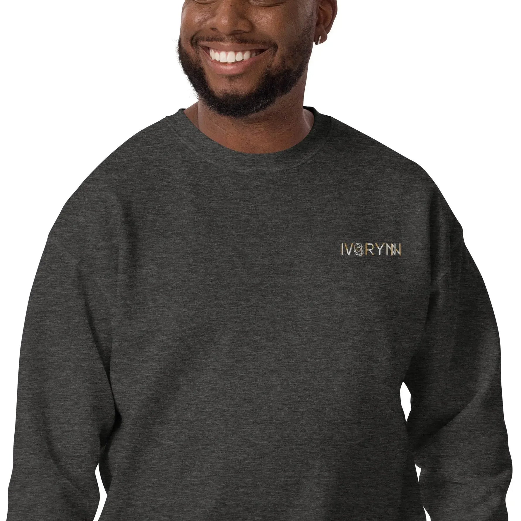 Essential Men Comfort Premium Charcoal Heather Sweatshirt - IVORYNN