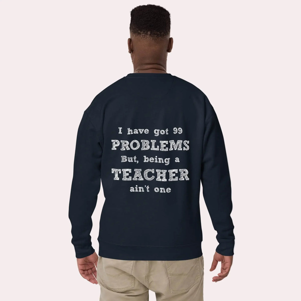 Essential Men Comfort Premium Navy Sweatshirt - IVORYNN