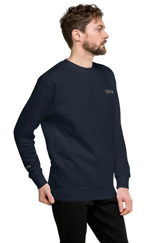 Essential Men Comfort Premium Navy Sweatshirt - IVORYNN