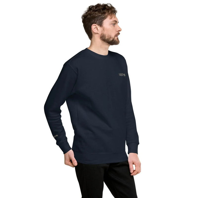 Essential Men Comfort Premium Navy Sweatshirt - IVORYNN