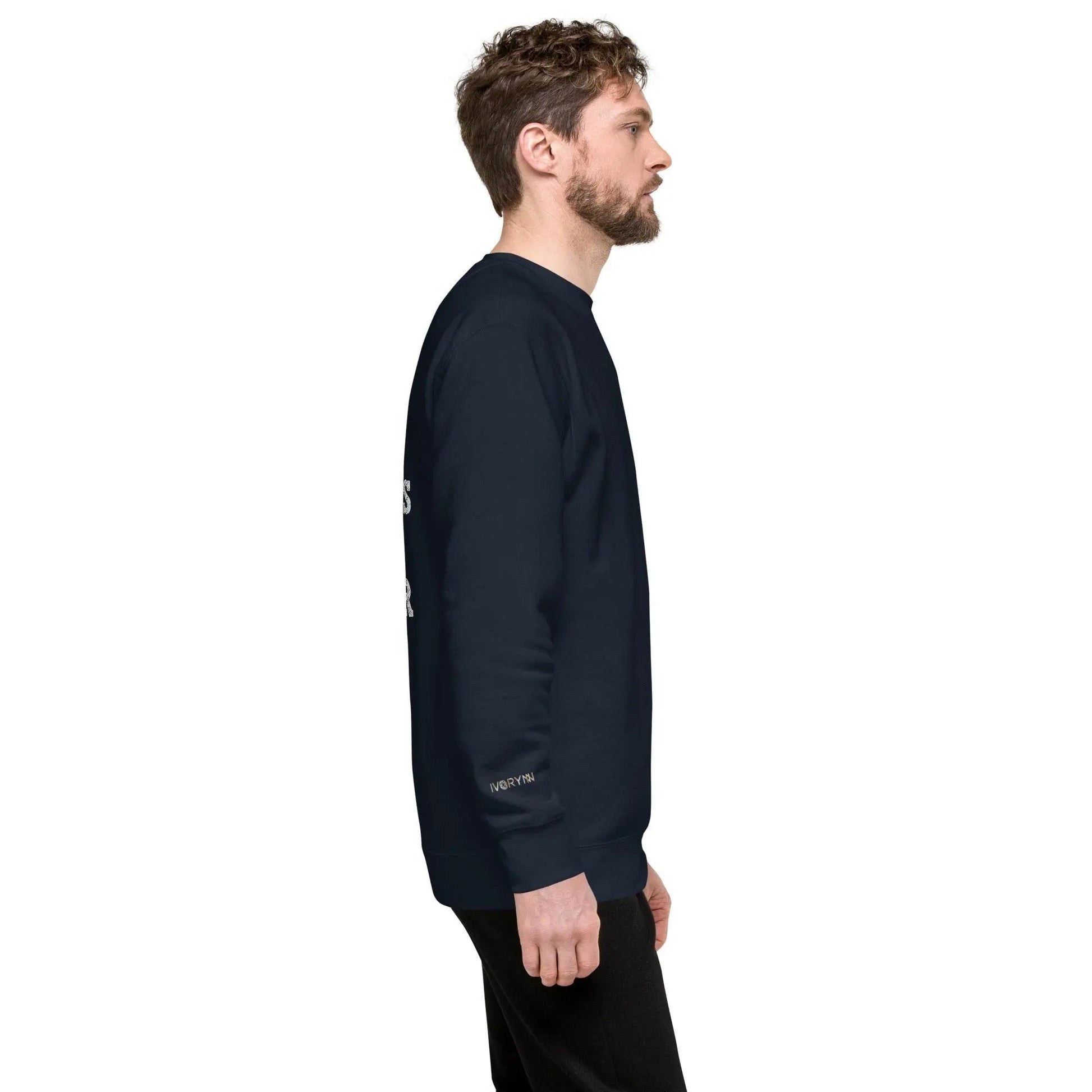 Essential Men Comfort Premium Navy Sweatshirt - IVORYNN