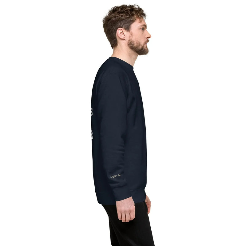Essential Men Comfort Premium Navy Sweatshirt - IVORYNN