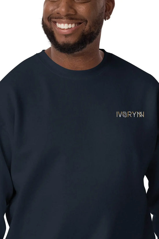 Essential Men Comfort Premium Navy Sweatshirt - IVORYNN