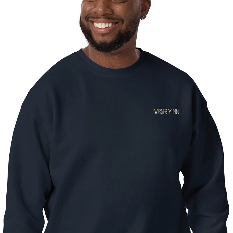 Essential Men Comfort Premium Navy Sweatshirt - IVORYNN