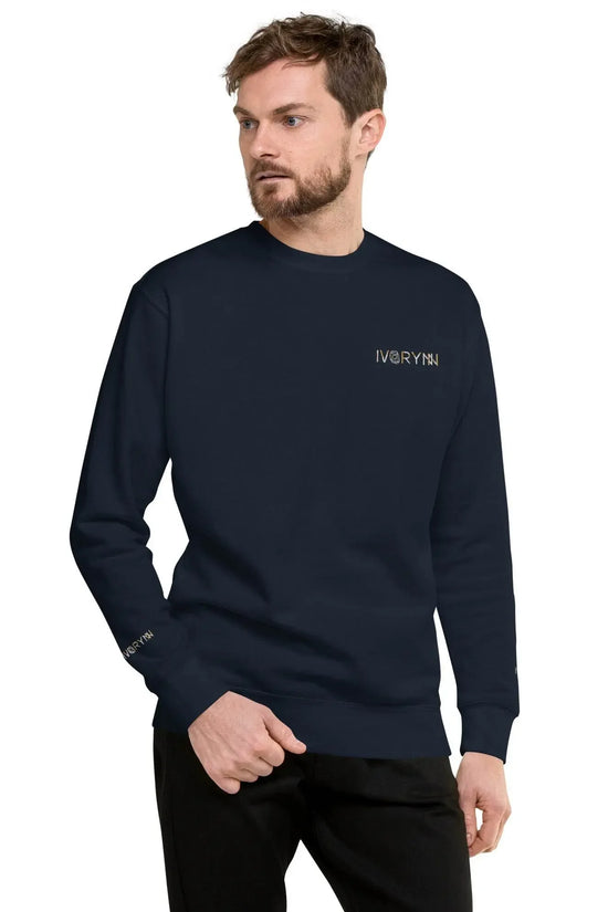 Essential Men Comfort Premium Navy Sweatshirt - IVORYNN