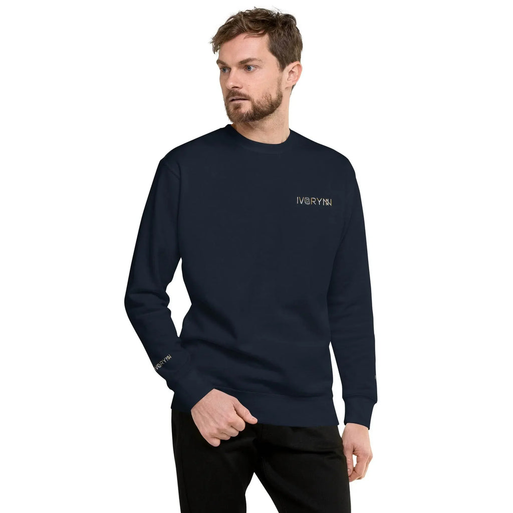 Essential Men Comfort Premium Navy Sweatshirt - IVORYNN