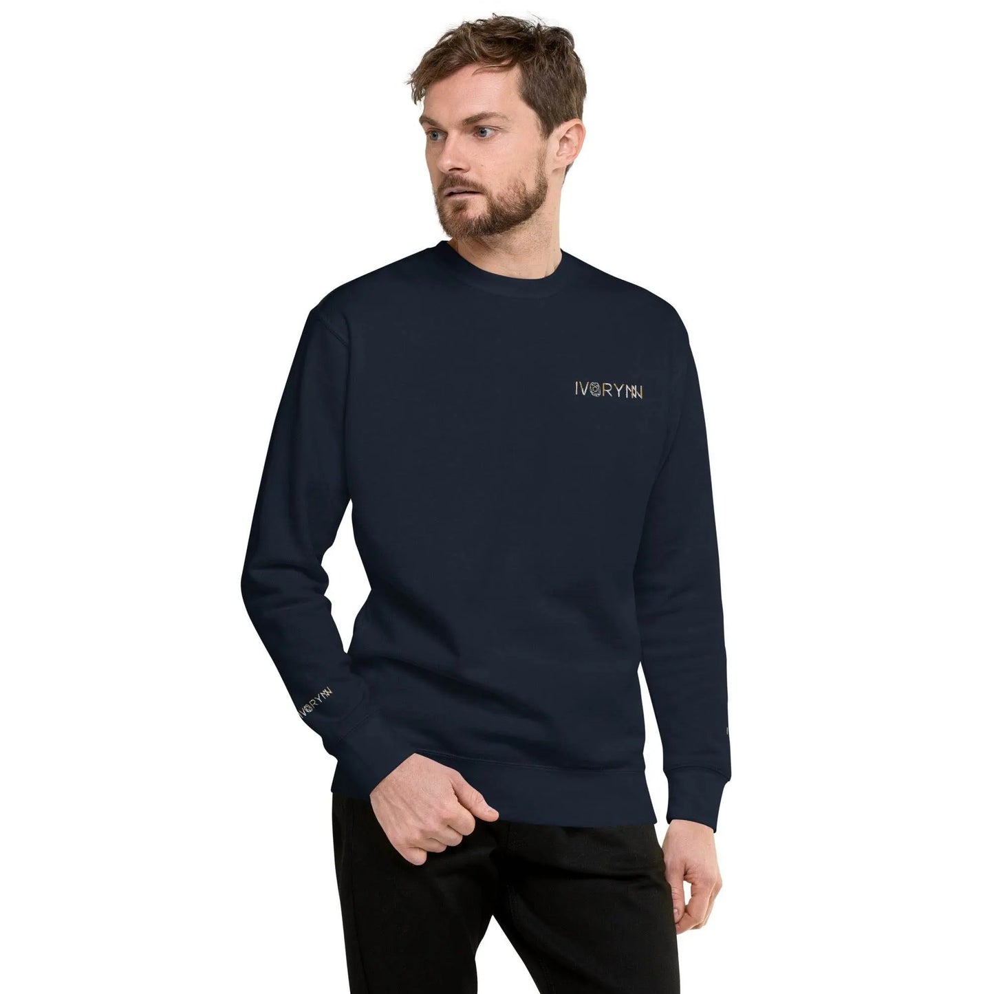 Essential Men Comfort Premium Navy Sweatshirt - IVORYNN