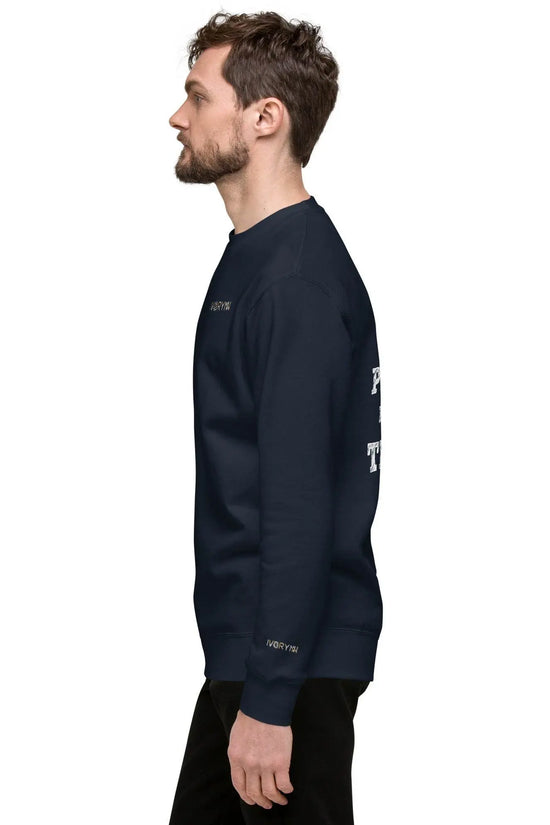 Essential Men Comfort Premium Navy Sweatshirt - IVORYNN