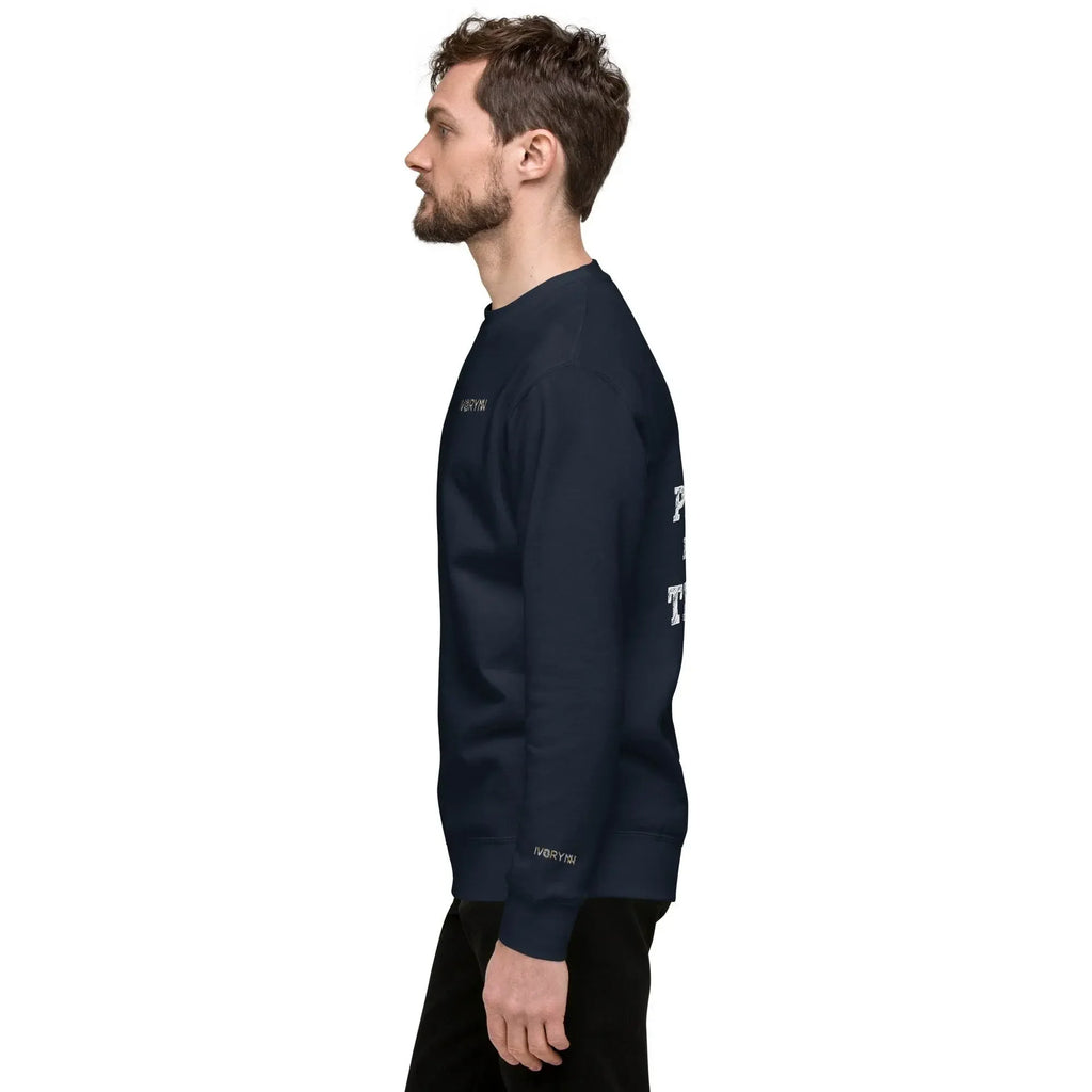 Essential Men Comfort Premium Navy Sweatshirt - IVORYNN