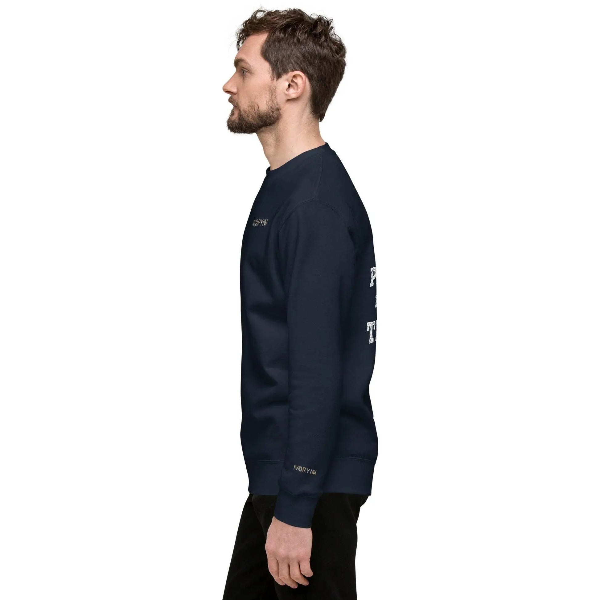 Essential Men Comfort Premium Navy Sweatshirt - IVORYNN