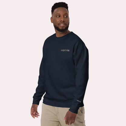 Essential Men Comfort Premium Navy Sweatshirt - IVORYNN