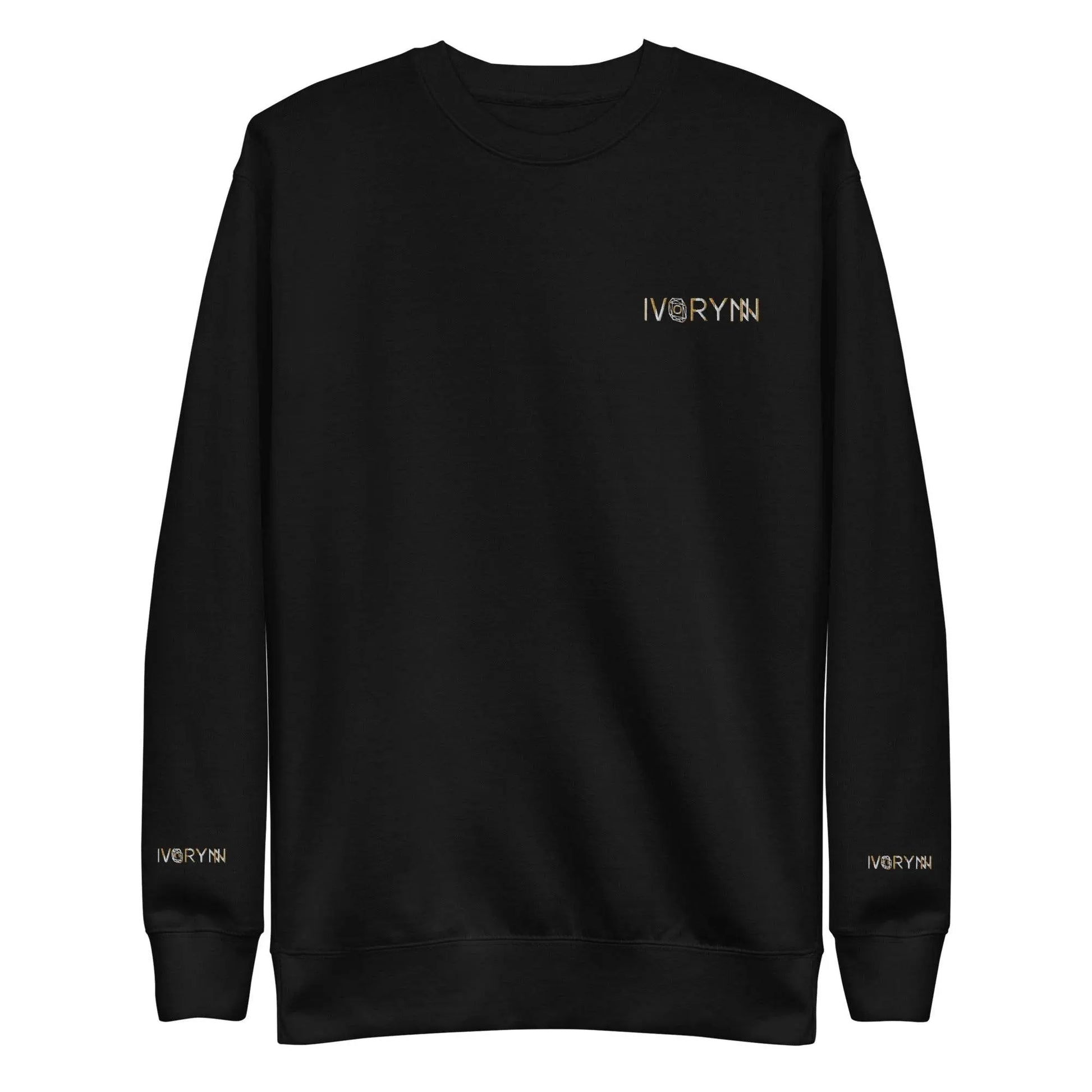 Essential Women Comfort Premium Black Sweatshirt - IVORYNN