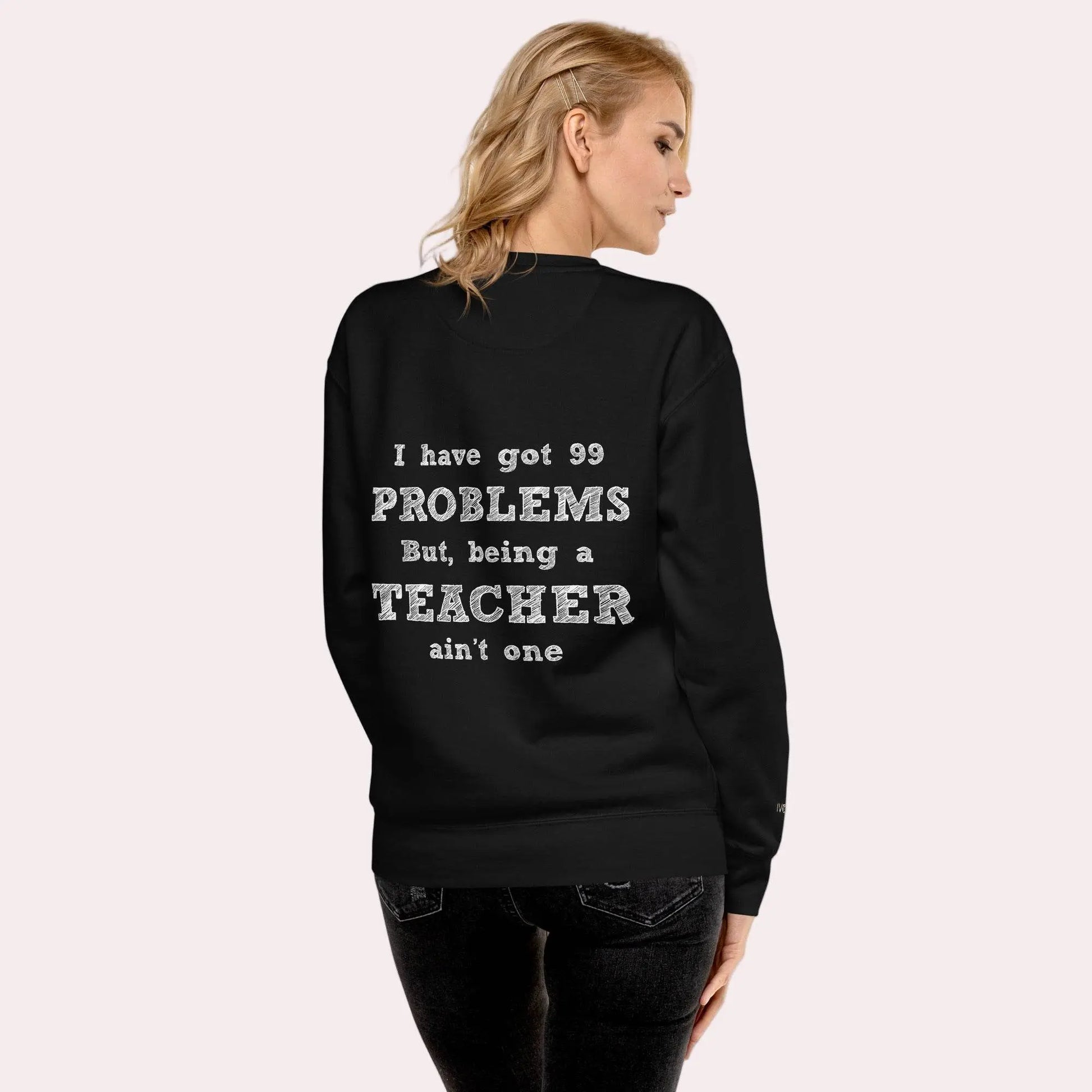 Essential Women Comfort Premium Black Sweatshirt - IVORYNN