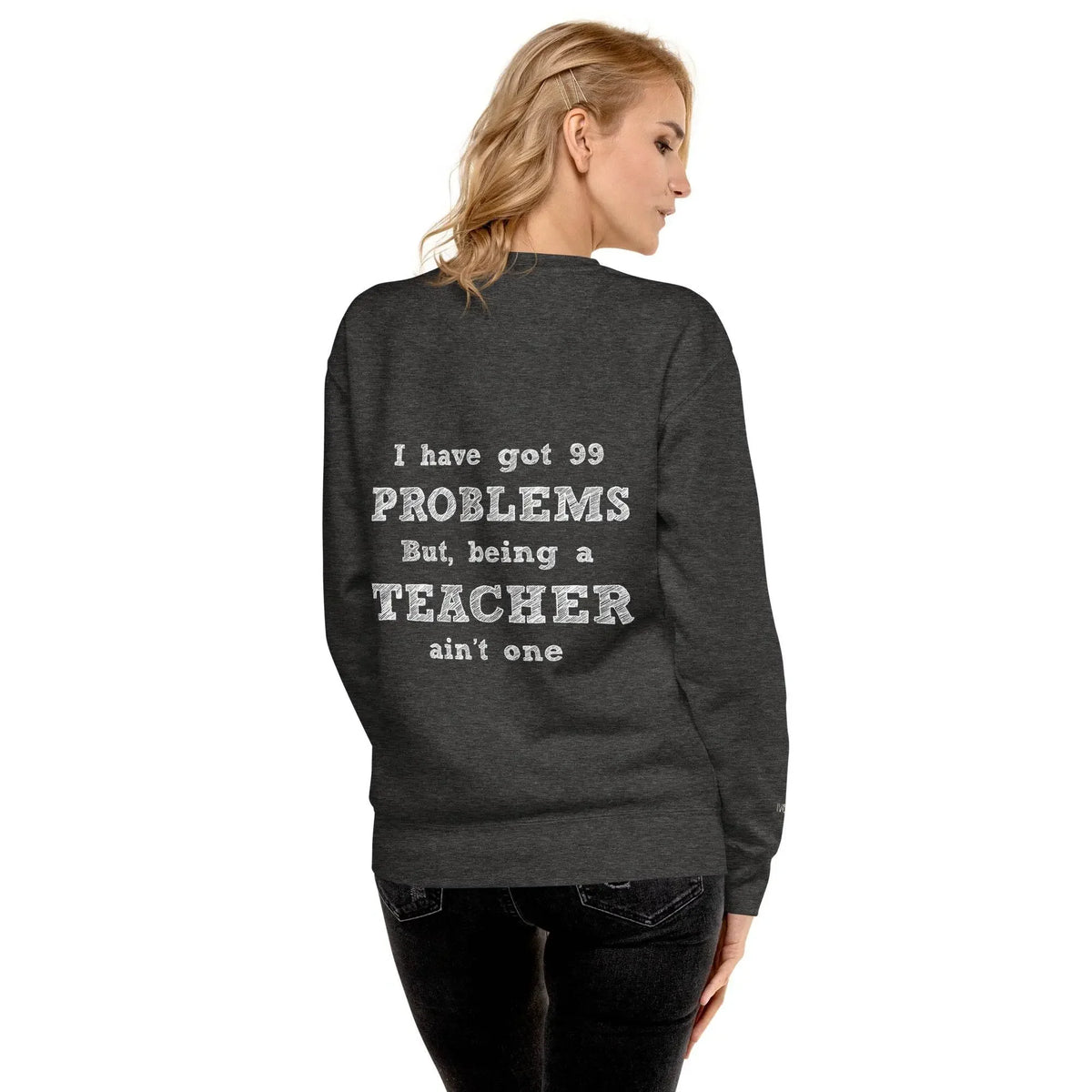 Essential Women Comfort Premium Charcoal Heather Sweatshirt - IVORYNN