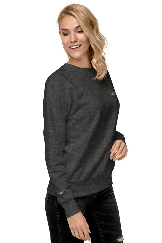 Essential Women Comfort Premium Charcoal Heather Sweatshirt - IVORYNN