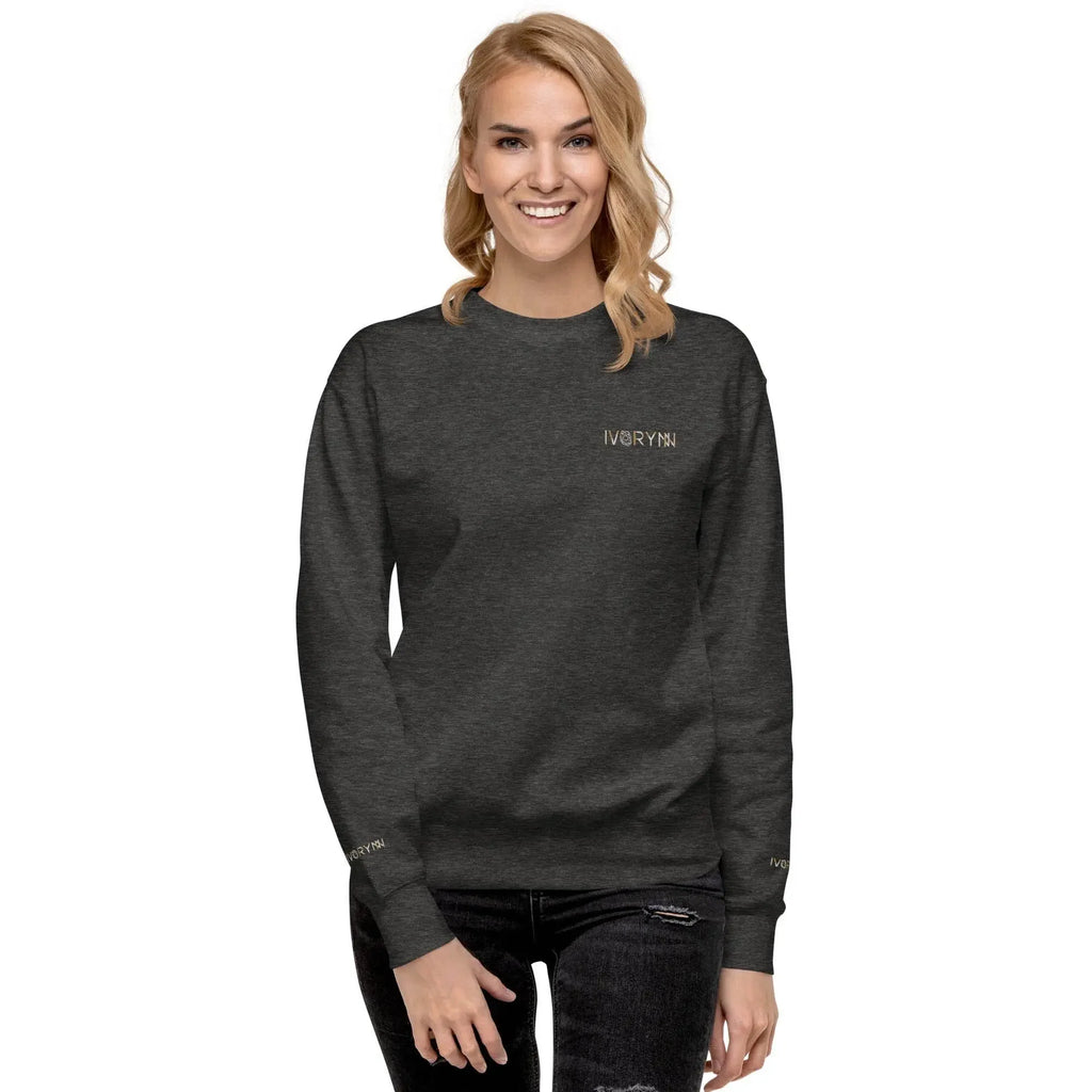 Essential Women Comfort Premium Charcoal Heather Sweatshirt - IVORYNN
