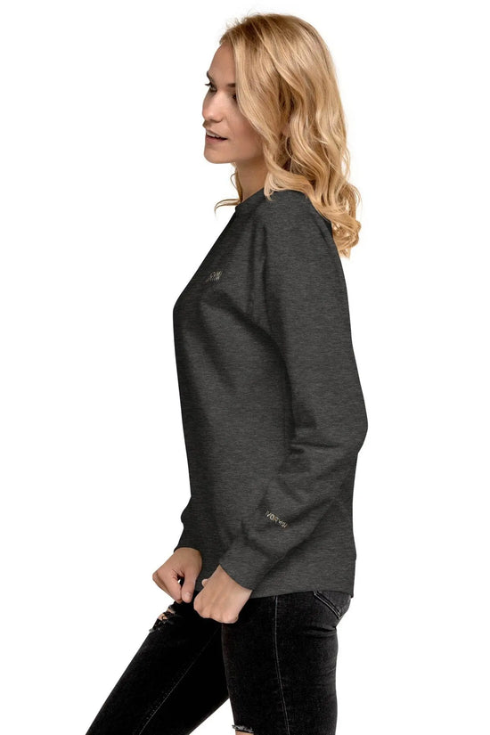 Essential Women Comfort Premium Charcoal Heather Sweatshirt - IVORYNN