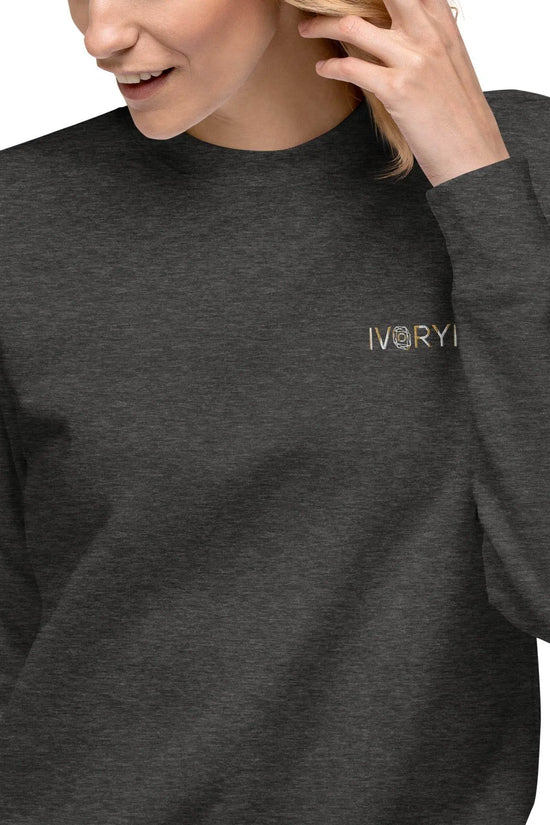 Essential Women Comfort Premium Charcoal Heather Sweatshirt - IVORYNN