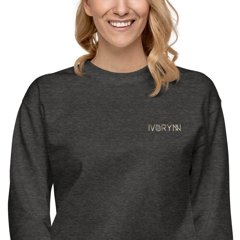 Essential Women Comfort Premium Charcoal Heather Sweatshirt - IVORYNN