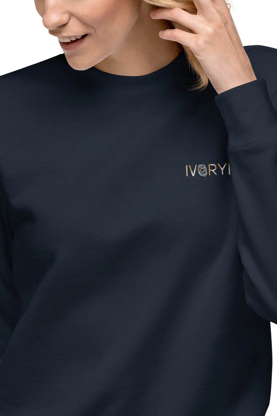 Essential Women Comfort Premium Navy Sweatshirt - IVORYNN