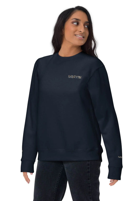 Essential Women Comfort Premium Navy Sweatshirt - IVORYNN
