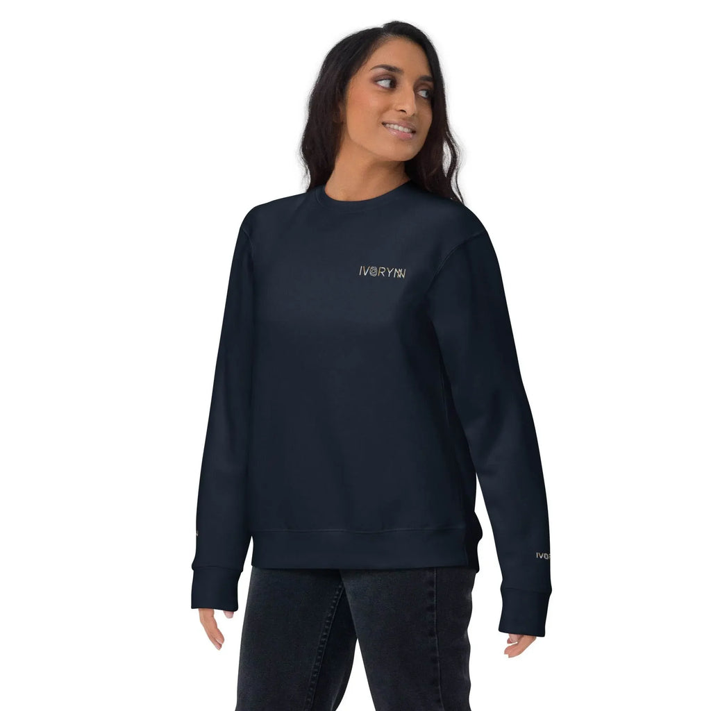 Essential Women Comfort Premium Navy Sweatshirt - IVORYNN
