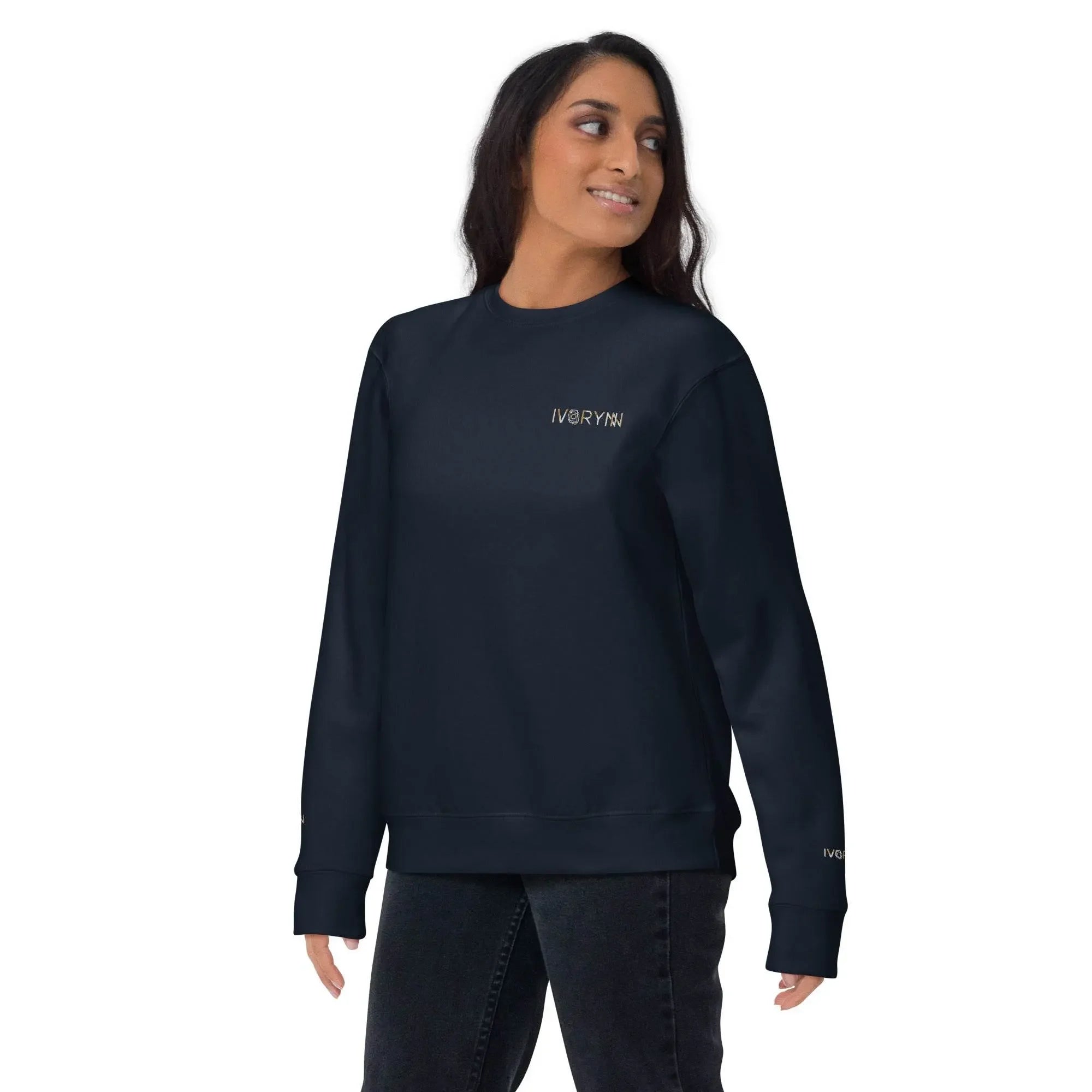 Essential Women Comfort Premium Navy Sweatshirt - IVORYNN
