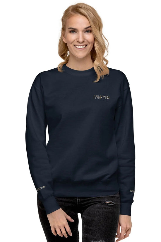 Essential Women Comfort Premium Navy Sweatshirt - IVORYNN