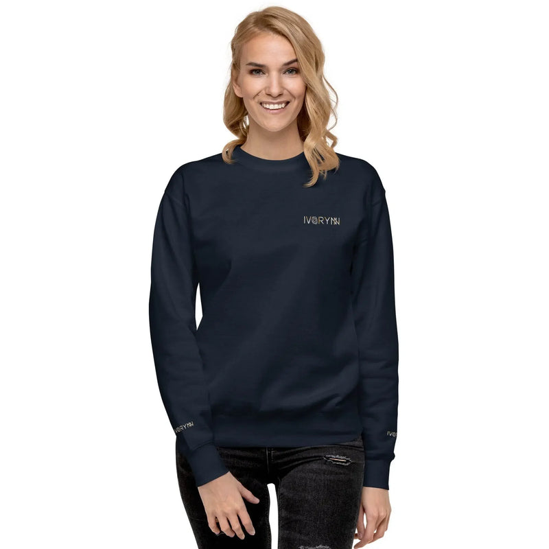 Essential Women Comfort Premium Navy Sweatshirt - IVORYNN