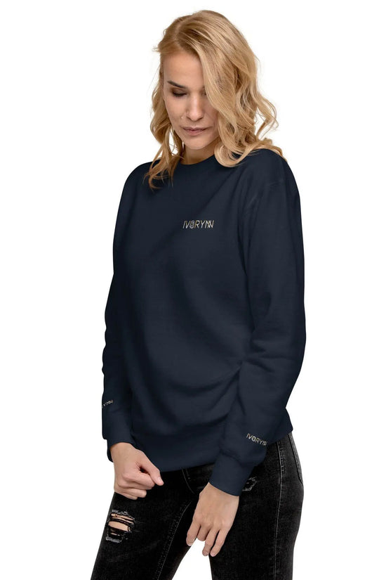 Essential Women Comfort Premium Navy Sweatshirt - IVORYNN