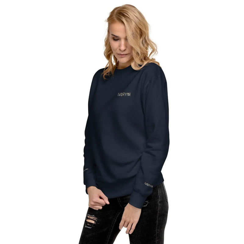 Essential Women Comfort Premium Navy Sweatshirt - IVORYNN