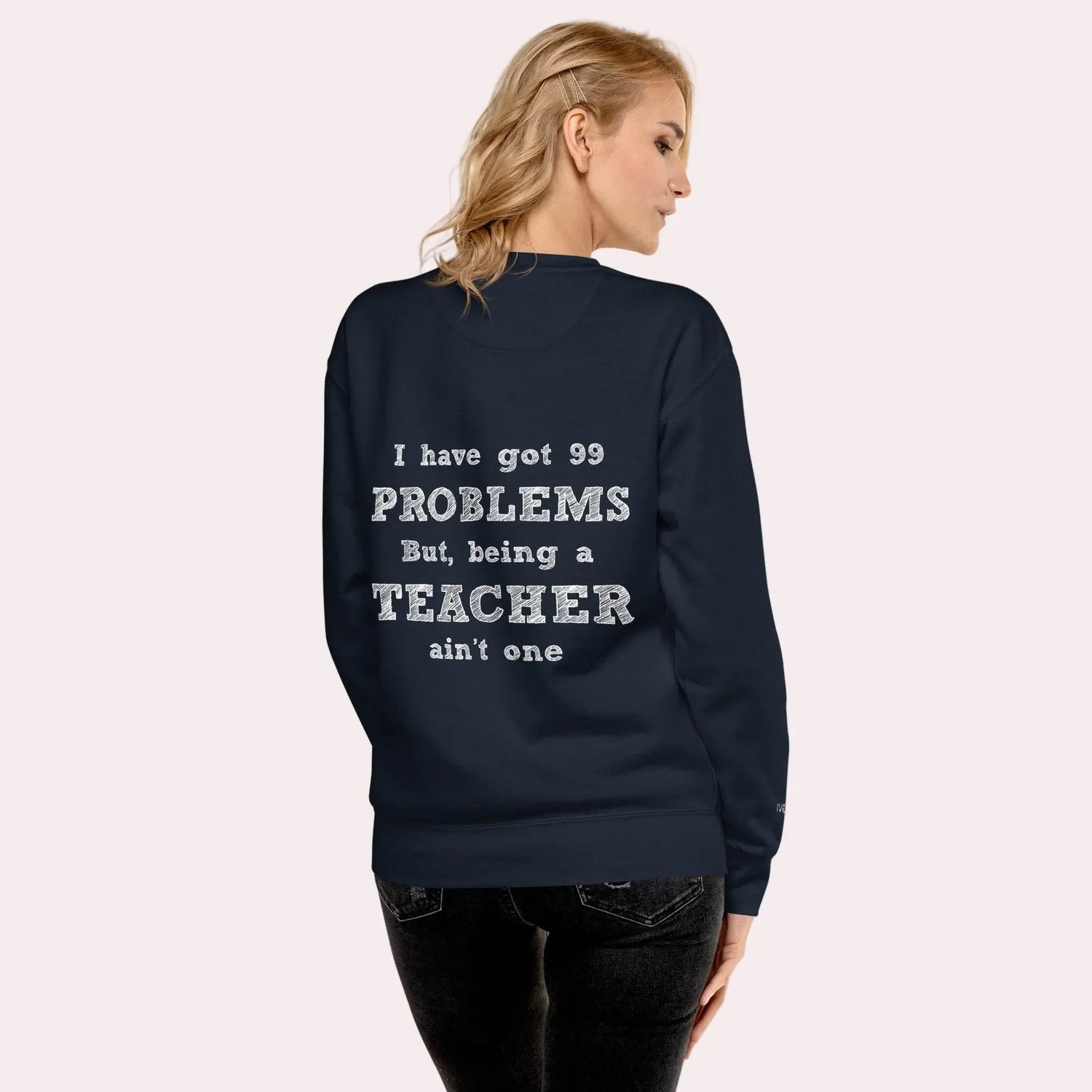 Essential Women Comfort Premium Navy Sweatshirt - IVORYNN