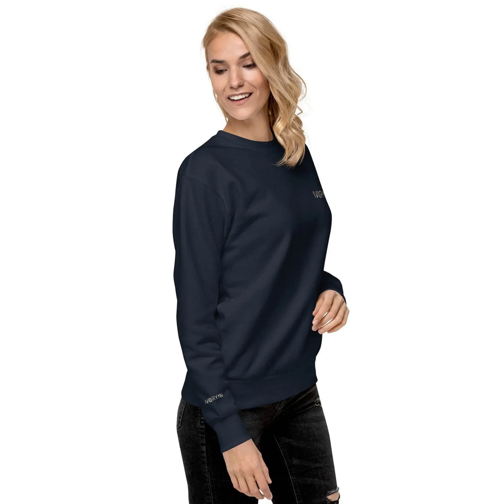 Essential Women Comfort Premium Navy Sweatshirt - IVORYNN