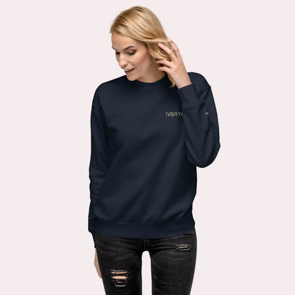 Essential Women Comfort Premium Navy Sweatshirt - IVORYNN