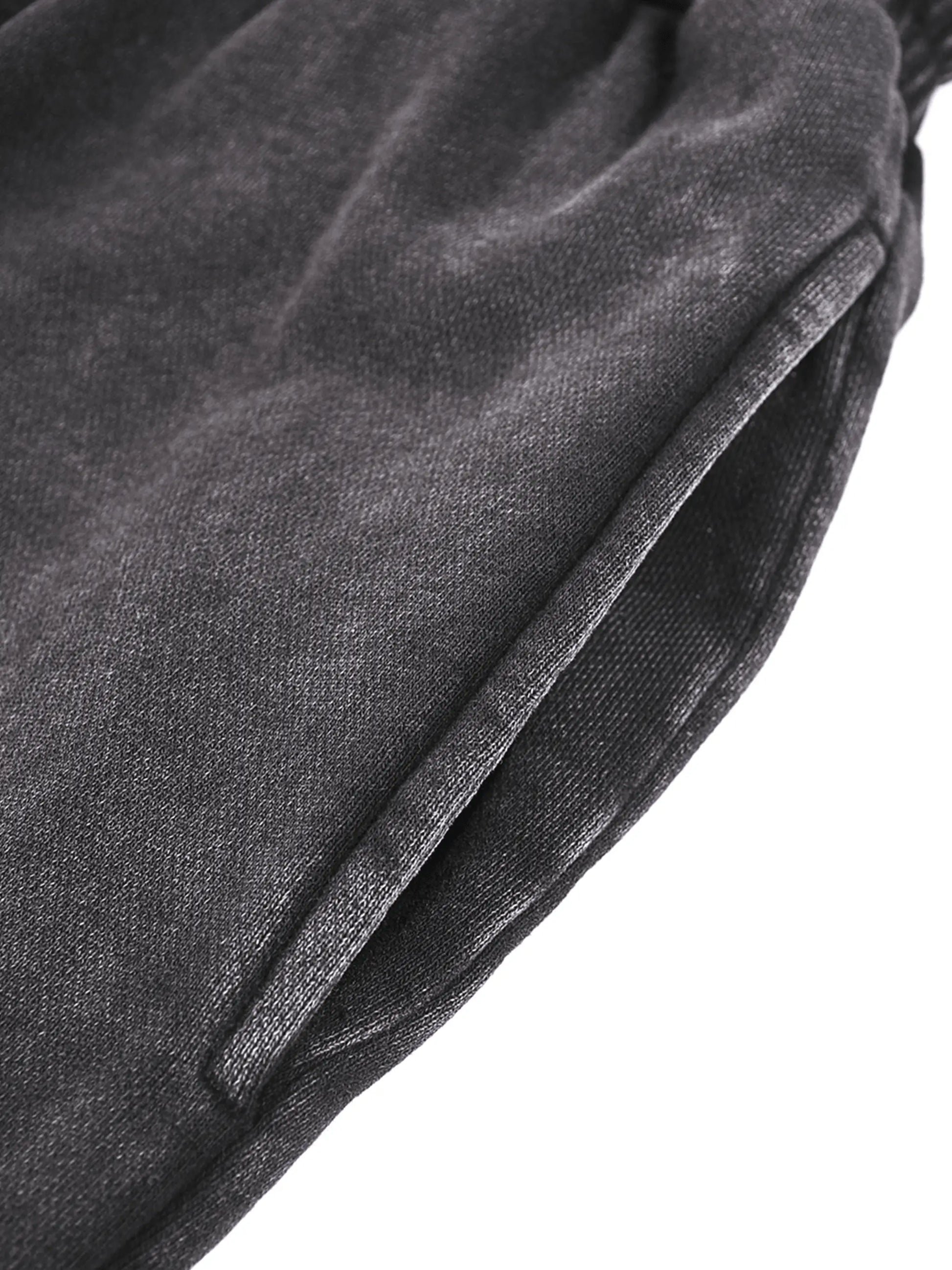 FANBE Acid Wash Straight Leg Pants - IVORYNN
