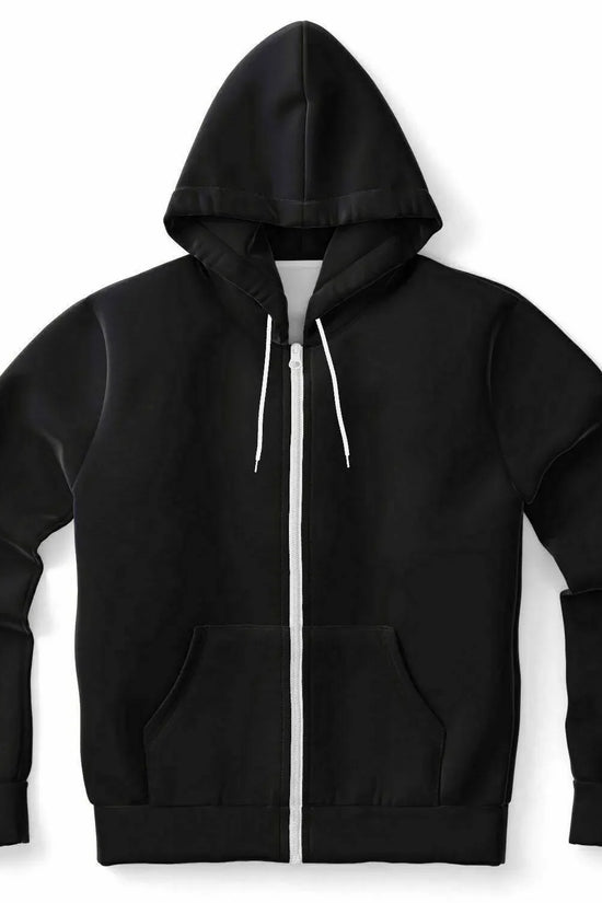 Faith Athletic Zip-Up Black Hoodie - IVORYNN