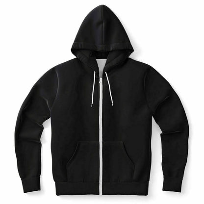 Faith Athletic Zip-Up Black Hoodie - IVORYNN