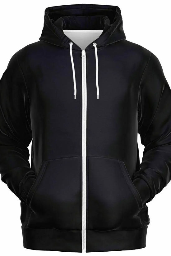 Faith Athletic Zip-Up Black Hoodie - IVORYNN