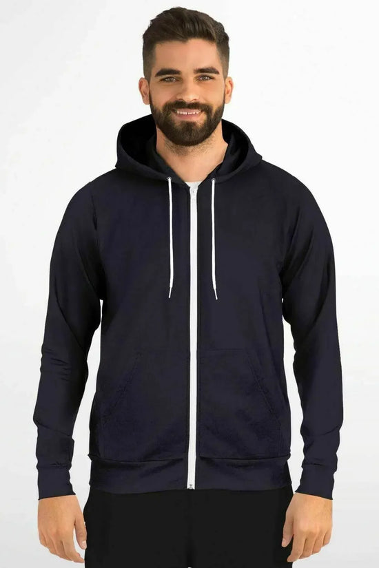 Faith Athletic Zip-Up Black Hoodie - IVORYNN