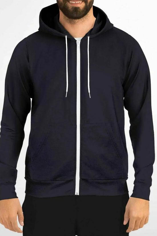 Faith Athletic Zip-Up Black Hoodie - IVORYNN