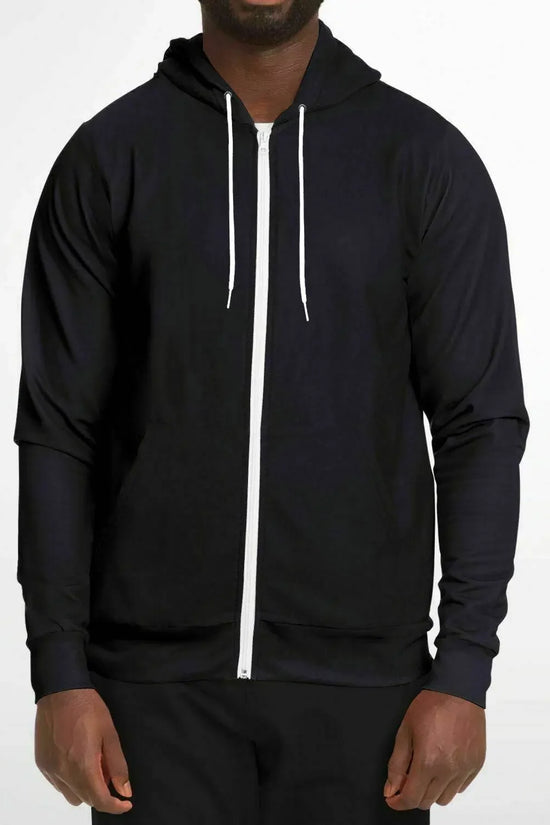 Faith Athletic Zip-Up Black Hoodie - IVORYNN