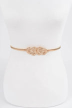 Feminin Braid Two Buckle Spring Belt - IVORYNN