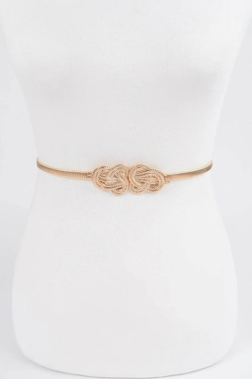Feminin Braid Two Buckle Spring Belt - IVORYNN