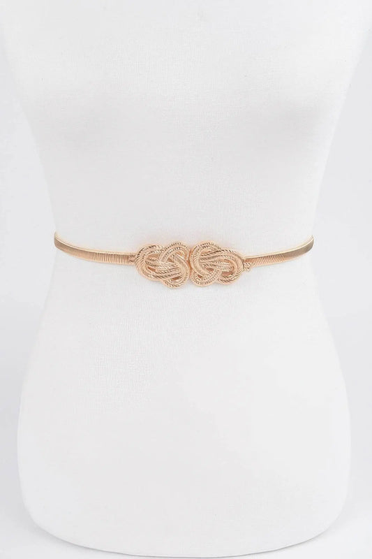 Feminin Braid Two Buckle Spring Belt
