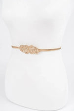 Feminin Braid Two Buckle Spring Belt - IVORYNN